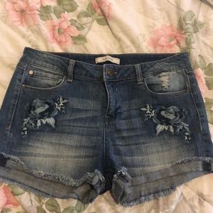 Denim shorts
